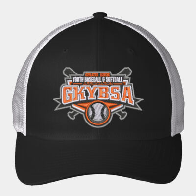 Adult Flexfit® Mesh Back Cap with Embroidered Logo Thumbnail