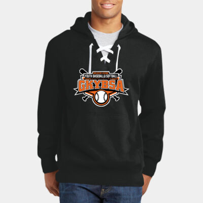 Adult Lace Up Pullover Hooded Sweatshirt Thumbnail