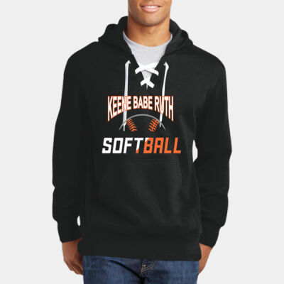 Adult Lace Up Pullover Hooded Sweatshirt Thumbnail