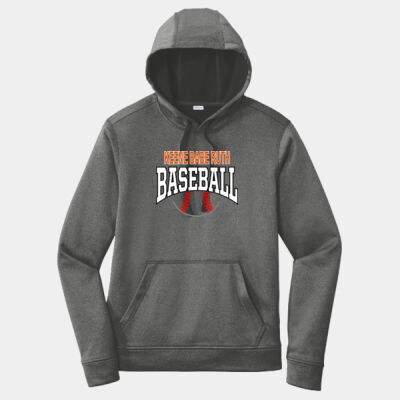 Adult PosiCharge ® Sport Wick ® Heather Fleece Hooded Pullover Thumbnail