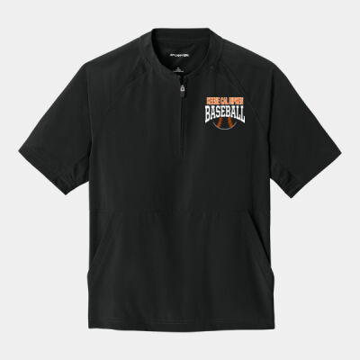 Youth Repeat 1/2 Zip Short Sleeve Jacket embroidered with logo on left chest Thumbnail