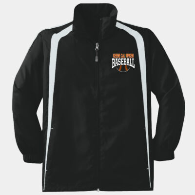 Youth Colorblock Raglan Jacket embroidered with logo on left chest Thumbnail